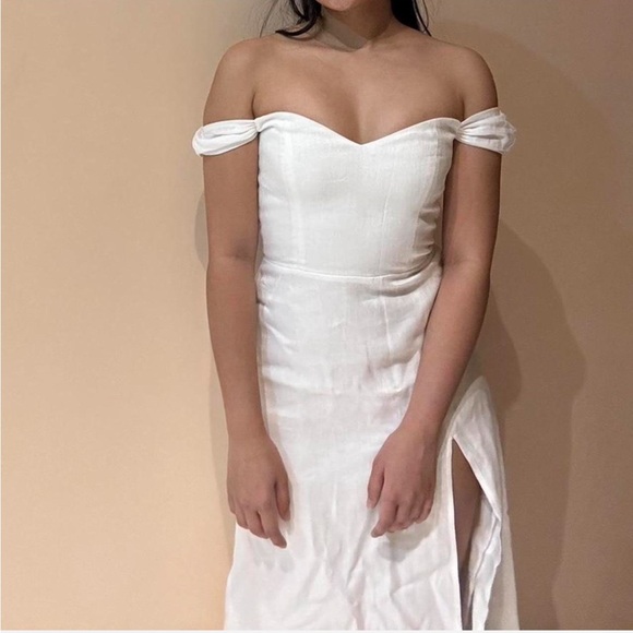 Reformation Dresses & Skirts - Reformation Bridgton Linen Midi Dress White